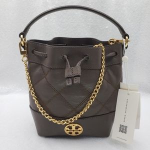 Tory Burch Willa Mini Bucket Bag Crossbody top handle Leather
